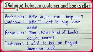 Dialogue between customer and bookseller in english [upl. by Neenej]