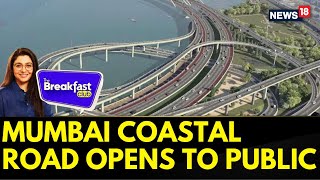 Mumbai Coastal Road Which Has Been Under Construction Since 2018 Is Now Open For Public  News18 [upl. by Atinuaj]