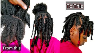 Do this if you want to see result in 2024 Protectivestyle with Rubberband  Cornrow On Natural hair [upl. by Retsub]