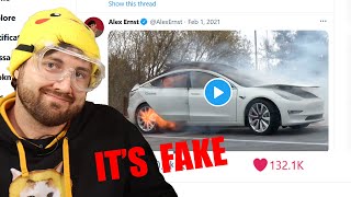 Fooling The Internet With An Exploding Tesla [upl. by Lisk279]