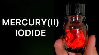 Making a Dangerous Red Substance Called MercuryII Iodide [upl. by Rodama]