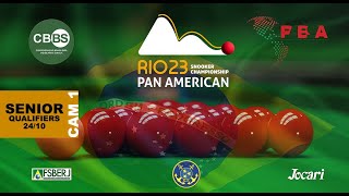 2023 PAN AMERICAN SNOOKER CHAMPIONSHIP  ELIMINATÓRIAS  CAM 1 [upl. by Ecinwahs]