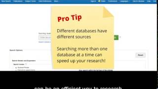 Search Multiple EBSCO Databases for Career Research [upl. by Dloreh]