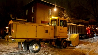 SCEAMIN DETROIT DIESEL POWERED SNOWBLOWER IN MONTREAL SNOW REMOVAL OPERATION [upl. by Conney228]