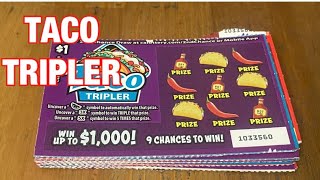 Taco Tripler Tickets‼️California Lottery Scratchers🤞🍀🍀🍀 [upl. by Nrevel150]