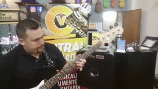 SQUIER by Fender Jazz Bass y HARTKE HD75 Amp p Bajo [upl. by Aerua]