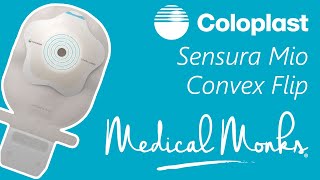 Product Demo Sensura Mio Convex Flip by Coloplast Ostomy Pouch  Medical Monks Education [upl. by Gnod157]