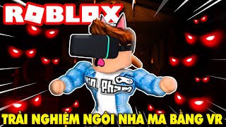 Roblox  KIA THỬ THÁCH ĐEO KÍNH VR THÁM HIỂM NGÔI NHÀ MA  Frightsanity scream park  KiA Phạm [upl. by Sivel]