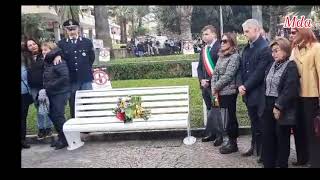 Panchina BiancaSuffragio vittime della Strada Sorrento Parco Lauro 18112024 [upl. by Nirad]