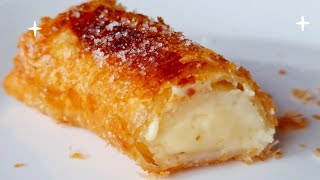 EL POSTRE MÁS RICO Y FÁCIL EN MINUTOS TERESITAS DE CREMA INCREÍBLES🤤 [upl. by Esahc]