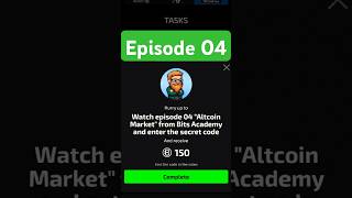 Bits Academy  Episode 4  Bits Today Episode 4 Code  Bits  Bits Academy Today Code Episode 4 [upl. by Odraode]