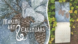 lets paint a snow fae and make 2024 calendars [upl. by Ahsenet]