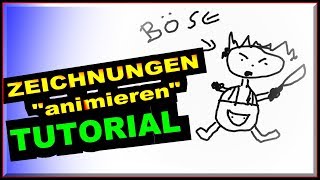 Zeichnung animieren OHNE zu animieren 😃 Tutorial deutsch [upl. by Binetta]