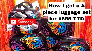 How I got a 4 piece luggage set for 595 TTD Trini Youtuber PatPat Haulpatpat 12daysofchristmas [upl. by Mehalek]