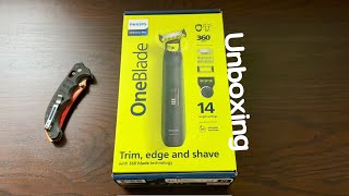 Closeup unboxing OneBladePro 360 [upl. by Boaten]