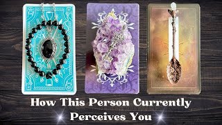 Their Current Perception Of You 👀🪞How They View You 🤔 💭 Pick a Card ・Tarot Reading [upl. by Ellon394]