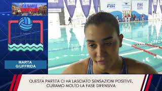 Marta Giuffrida dopo la vittoria contro Nuoto Cosenza [upl. by Shugart122]