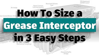 Learn How To Size a Grease Interceptor in 3 Easy Steps  Plumbing Design Course [upl. by Haidabo]