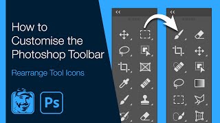 How to Customise Photoshop Toolbar Rearrange Tool Icons [upl. by Attiuqahs]