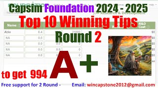 CAPSIM Foundation Guide round 1 to round 2 decisions Capsim 2024 Capsim 2025 ROUND 2 [upl. by Meill422]