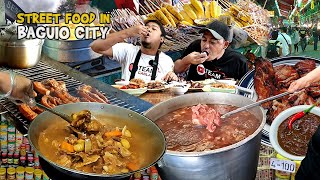 Filipino Street Food  PORK LIEMPO DINUGUAN at BAKARETA in Slaughter House Baguio City HD [upl. by Frost]