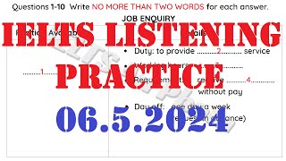 IELTS LISTENING PRACTICE TEST 2024  0652024 WITH ANSWERS [upl. by Azilem]