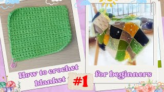 How To Crochet Blanket For Beginners  Part 1 1 crochet crochetblanket [upl. by Shing]