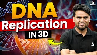 The Replication of DNA Class 12  DNA Replication 3D Animation  DNA Structure amp Process in Hindi [upl. by Elonore801]