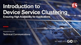 BIGIP Device Service Clustering  Part 1 Introduction [upl. by Kristen]