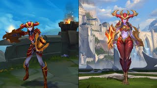 Shyvana League of Legends VS Wild Rift Comparison [upl. by Manon]