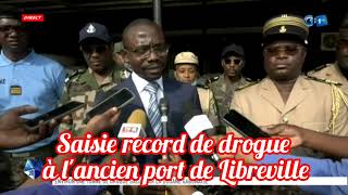 Fait divers  une cargaison importante de drogue a été saisie à lancien port de Libreville Gabon [upl. by Tybi448]