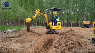 R319 mini excavator operation display [upl. by Barth]