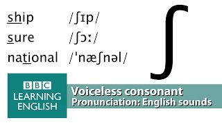 English Pronunciation 👄 Voiceless Consonant  ʃ  ship’ ‘sure’ amp national [upl. by Soloman37]