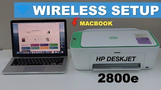 HP DeskJet 2800e Setup Using MacBook For Wireless Printing amp Scanning [upl. by Lehcin]