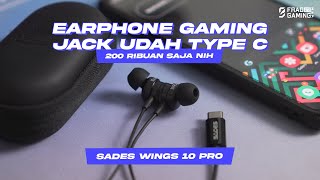 EARPHONE GAMING BARU 200 RIBUAN  Sades Wings 10 Pro 😎 [upl. by Melmon]