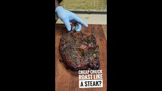 Cooking Chuck Roast Like a Steak  Reverse Seared Chuck Roast shorts [upl. by Gaston]