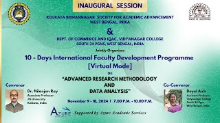 Inaugural Session  10  Days International Faculty Development Programme [upl. by Petes]