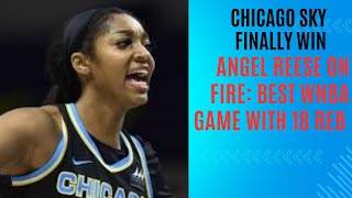 Angel Reese Dominates in her best Game in the WNBA in Skys Win 18 REB 16 PTS 713 3 AST 2 STL [upl. by Eikcuhc]