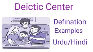 What is deictic center Explain with examples in Urdu Hindi [upl. by Yragerg]