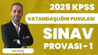 2024 KPSS Vatandaşlığın Pusulası  Sınav Provası 1  Ali KOÇ [upl. by Aehr898]