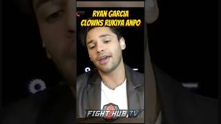 Ryan Garcia CLOWNS Rukiya Apno tells him “Shut Up B Side” [upl. by Armat]