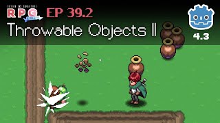 Throwable Objects Part II  E392  Make a 2D Action amp Adventure RPG in Godot 4 [upl. by Yeslrahc]