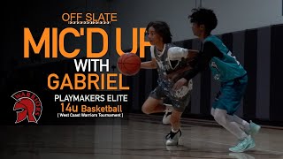 Gabriel Micd up  PlayMakers Elite 14u Basketball [upl. by Sternlight]