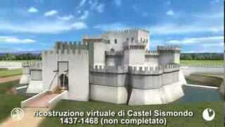 Ricostruzione Virtuale Castel Sismondo Rimini [upl. by Drwde]