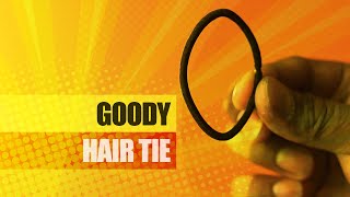 Take a Closer Look Goody Ouchless Elastic Hair Ties  30 Ct Black 4MM Rubber Bands for Hair [upl. by Ailuy]