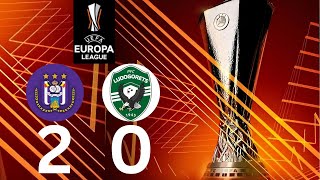 Samuel Edozie Goal  Anderlecht vs Ludogorets Razgrad 20 Goals ResultsExtended Highlights2024 [upl. by Edasalof724]