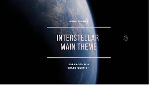 🎺 Interstellar  Main Theme for Brass Quintet Sheet Music [upl. by Hnoj]