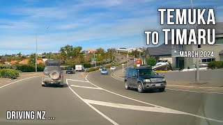 Driving New Zealand Temuka to Timaru  4K [upl. by Alliuqal847]