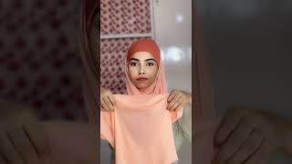 Hijab tutorial 🥰 হিজাব পরার টিউটোরিয়াল 🥰 hijabfashionstyle easyhijabtutorial hairstyle [upl. by Adnalra]