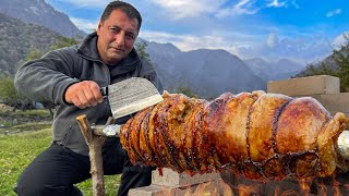 Divine Taste of Lamb Meat in Tandoor Traditional Dish Of Azerbaijan [upl. by Airretnahs]